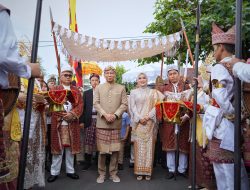 Gubernur Lampung Resmi Tempati Mahan Agung, Gelar Prosesi Adat Ngantak Gubernur Buka Belangan