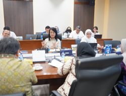 Walikota Bandar Lampung Eva Dwiana Audiensi dengan Wamen PU