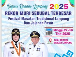 Event Spektakuler ‘Begawi Bandar Lampung 2025, Rangkaian HUT Kota Bandar Lampung ke-343