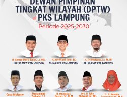 DPP PKS Tetapkan Kepengurusan DPTW PKS Lampung Masa Bakti 2025–2030