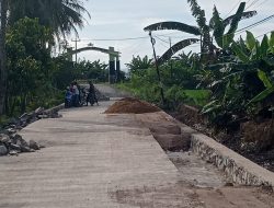 Proyek DPUPR Pesawaran Mangkrak, Tenaga Pekerja Proyek Mogok,Warga Soal Proyek Belum Beres