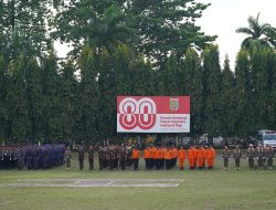 Danrem 043/Gatam Bersama Forkopimda Provinsi Lampung Ikuti Upacara dan Detik-Detik Proklamasi HUT Ke-80 Kemerdekaan RI Tahun 2025