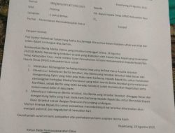 BPD Desa Kepahiang Kecamatan Tetap.Bersurat Ke PMD.Terkait Pemberitaan Viral Kades Main Lato – Lato