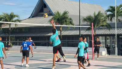 Lapas Kelas I Bandar Lampung Hadapi Tantangan Dinas PU dalam Laga Voli yang Sengit
