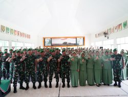 Kebersamaan dan Loyalitas Jadi Pesan Danrem 043/Gatam di Kodim 0424/Tanggamus