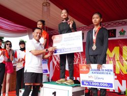 Wujudkan Hidup Sehat, Danrem 043/Gatam Ikuti PMI RUN 4 Humanity HUT Ke-80 PMI Tahun 2025