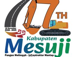 Ada Yang Unik Exavator Jadi Logo HUT ke 17 Tahun, Melambangkan Mesuji Siap Membangun Inftrastruktur