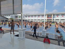 Warga Binaan Rutan Kelas I Bandar Lampung Ikuti Kegiatan Olahraga Pagi untuk Jaga Kesehatan dan Kebugaran