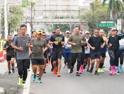 Prajurit Kodam XXI/Radin Inten Ikuti Olahraga Bersama Menko Infrastruktur dan Pembangunan RI