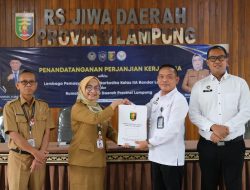 Perkuat Layanan Kesehatan, Lapas Narkotika Bandar Lampung dan RS Jiwa Daerah Provinsi Lampung Jalin Kerja Sama