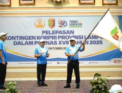 Gubernur Lampung Lepas Kontingen Korpri Provinsi Lampung Ke Pornas XVII