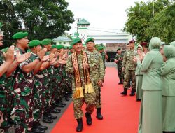 Danrem 043/Garuda Hitam Tekankan Disiplin Dan Hindari Pelanggaran Dalam Kunker Ke Kodim 0427/Way Kanan