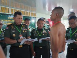 Pangdam XXI/RI Pimpin Sidang Panitia Pusat Penerimaan Tamtama PK Gelombang III TA 2025 di Bandar Lampung
