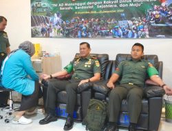 Pangdam XXI/Radin Inten Donor Darah pada Bhakti Kesehatan Hari Juang TNI AD 2025