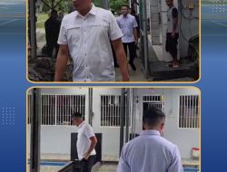 Kepala Kesatuan Pengamanan Rutan Kelas I Bandar Lampung Laksanakan Kontrol Pengamanan Jelang Natal dan Tahun Baru