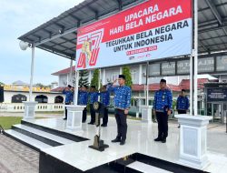 Teguhkan Semangat Bela Negara, Rutan Kelas I Bandar Lampung Peringati Hari Bela Negara ke-77