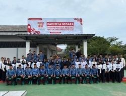 Semangat Bela Negara, Lapas Narkotika Bandar Lampung Gelar Upacara Penuh Khidmat