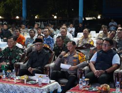 Bersama Gubernur, Kapolda dan Forkopimda Provinsi Lampung, Pangdam XXI/RI Pentau Malam Pergantian Tahun