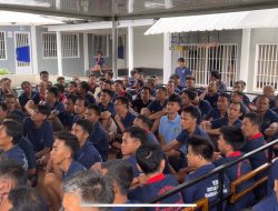 Rutan Kelas I Bandar Lampung Tegaskan Komitmen Zero Narkoba Lewat Tes Urine Bersama BNN dan TNI