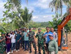 Danrem 043/Gatam Tinjau Rencana Pembangunan Jembatan Gantung di Pekon Jogjakarta Kabupaten Pringsewu