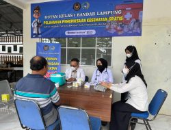 Satu Semangat Pengabdian, Rutan Kelas I Bandar Lampung Konsisten Beri Layanan Kesehatan Gratis