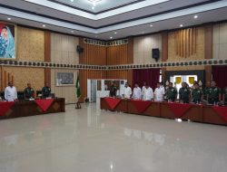 Kasdam XXI/ Radin Inten Bersama Kapoksahli Kodam XXI/ Radin Inten Melaksanakan Audiensi di Kantor Gubernur Bengkulu