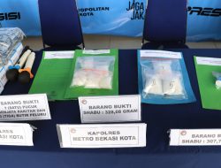328,8 Gram Sabu Di Gagalkan Polres Metro Bekasi Kota