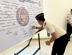 Seluruh Pegawai Berkomitmen, Rutan Kelas I Bandar Lampung Deklarasikan Pembangunan Zona Integritas