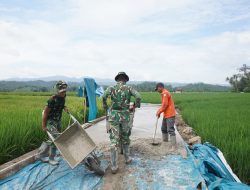 TMMD ke-127 Kodim 0421/Lampung Selatan Bangun RTLH dan Infrastruktur Warga