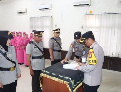 Kapolres AKBP Deddy Kurniawan, S.H., S.I.K., M.M., M.Si. Lantik Tiga Pejabat Utama Polres Lampung Utara