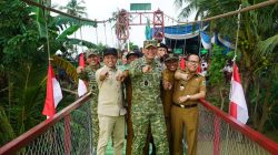 Pangdam XXI/Radin Inten Ikuti Launching 200 Jembatan Garuda Bersama KASAD Secara Terpusat Dan Daring