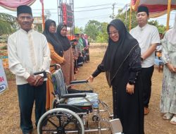 Disela Safari Ramadhan, Bupati Mesuji Elfianah Salurkan Bantuan