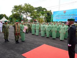 Korem 043/Gatam Gelar Tradisi Penyerahan Pasukan, Tongkat Kepemimpinan Resmi Beralih