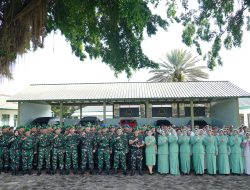 Danrem 043/Gatam Lepas Keberangkatan Cuti Gelombang Pertama dan Berikan Tali Asih