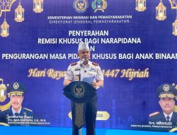 Momen Idul Fitri Penuh Haru, 5 Warga Binaan Rutan Bandar Lampung Raih Kebebasan Lewat Remisi RK II