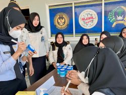Tes Urine Bagi Pegawai dan Warga Binaan di Rutan Kelas I Bandar Lampung, Wujud Nyata Komitmen Bebas Narkoba