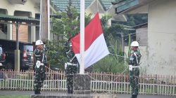 Pupuk Disiplin, Nasionalisme, dan Dedikasi, Prajurit dan PNS Korem 043/Gatam Ikuti Upacara Bulanan