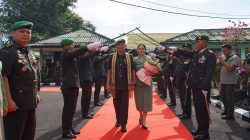 Prajurit dan PNS Korem 043/Gatam Sambut Kedatangan Calon Kasrem di Kota Metro