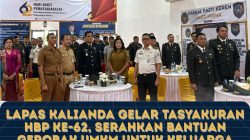 Lapas Kalianda Gelar Tasyakuran HBP ke-62, Serahkan Bantuan Gerobak UMKM untuk Keluarga WBP