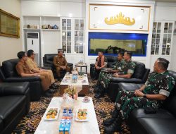 Pererat Sinergitas, Danrem 043/Gatam Silaturahmi ke Kantor Walikota Metro