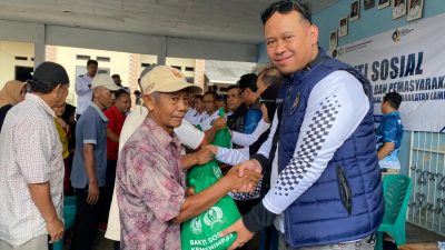 Peduli Sesama dalam Rangka Hari Bakti Pemasyarakatan Ke-62, Rutan Kelas I Bandar Lampung Ikuti Kegiatan Bakti Sosial di Kalianda