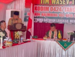 Kasrem 043/Gatam Sambut Tim Wasev Pusterad Tinjau Lokasi TMMD ke-128 Pekon Kalimiring