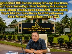 Diduga Kangkangi Permendikdasmen No 7 Tahun 2025, Putra Jaya Umar Desak Evaluasi Jabatan Kepsek SMKN 1 TbT