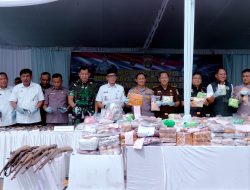 Tegas Musnahkan Narkoba, Polda Lampung Musnahkan Barang Bukti Bernilai Ratusan Miliar
