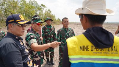 Danrem 043/Gatam Tinjau Lokasi Cetak Sawah Rakyat di Kampung Ringin Sari, Tulang Bawang