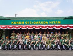Danrem 043/Gatam Terima Taruna Akademi TNI dan Akpol dalam Kegiatan Integratif Bhakti Sekolah Rakyat Tahun 2026
