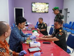 Danrem 043/Gatam Hadiri Ziarah Dan Bakti Kesehatan HUT Ke-1 Kodam XXI/Radin Inten