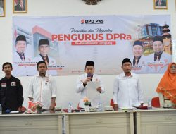 Agus Widodo Lantik 630 Pengurus Ranting PKS se-Kota Bandar Lampung, Siap Khidmat untuk Masyarakat